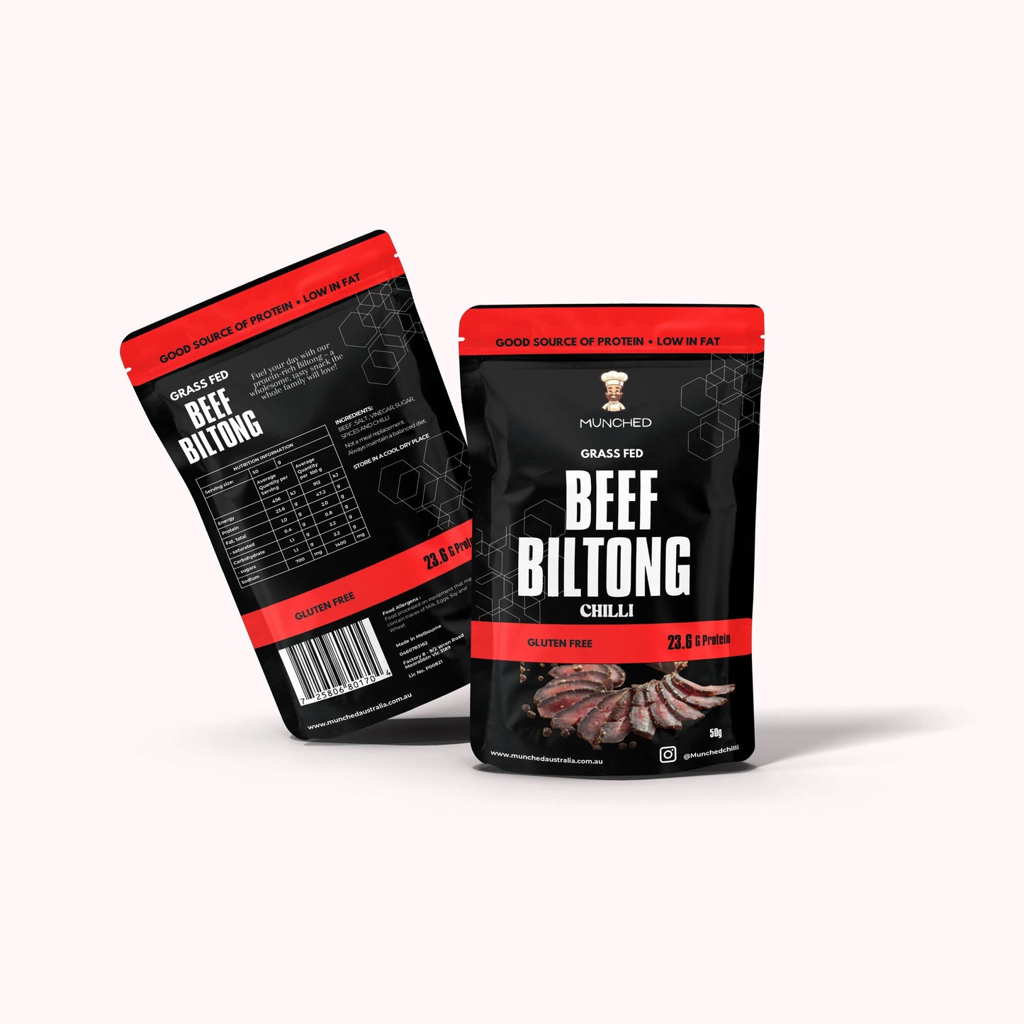 Beef Biltong Slices Chilli