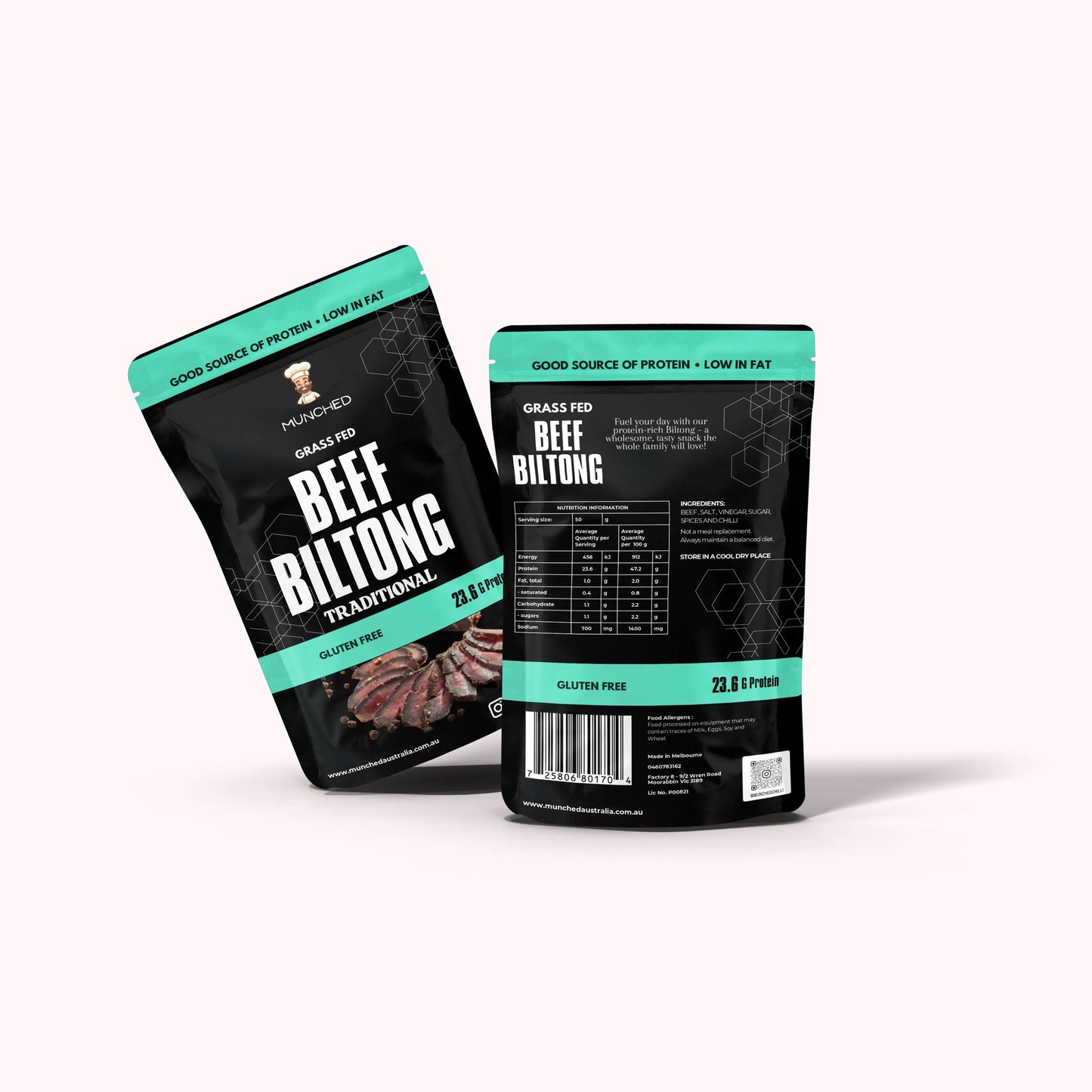 Beef Biltong Slices Traditional